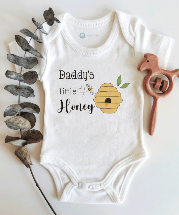 Daddy's Little Honey Kısa / Uzun Kol Çıtçıtlı Bebek Body