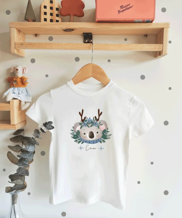 Yeni Yıl Koala Desenli Çocuk T-shirt