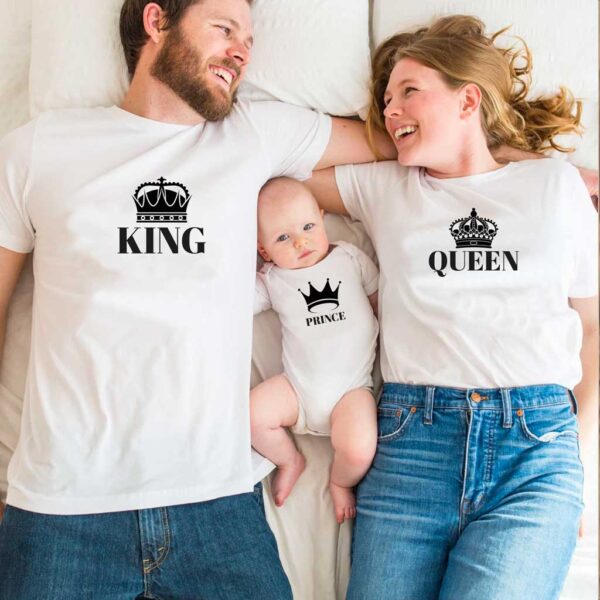 Prens, Kral ve Kraliçe Anne&Bebek&Baba Kombin